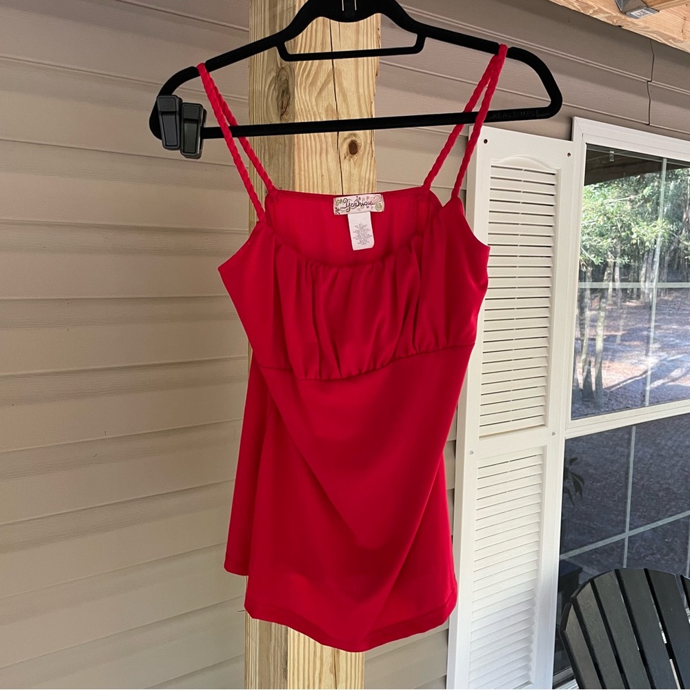 Red night tank size L lightly worn